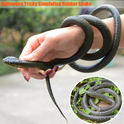 Fake Realistic Snake Lifelike Real Scary Rubber Toy Prank Party Joke For Garden