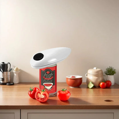 Electric Can Opener Automatic Jar Opener Smooth Edge Bottle Opener Battery Operated for Weak Hands for All Kinds of Jars