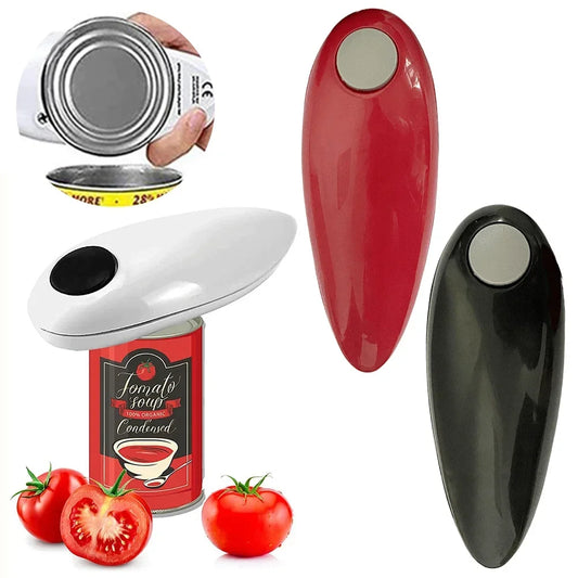 Electric Can Opener Automatic Jar Opener Smooth Edge Bottle Opener Battery Operated for Weak Hands for All Kinds of Jars