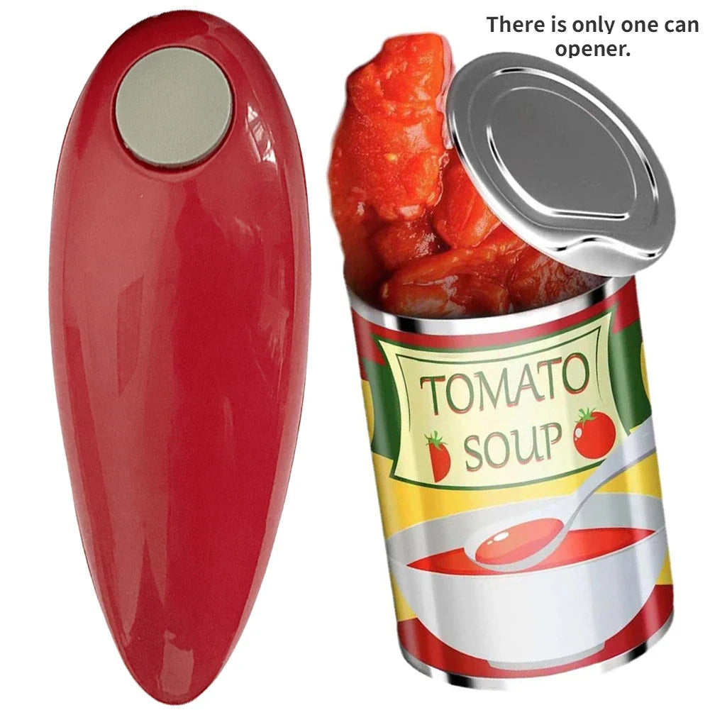 Electric Can Opener Automatic Jar Opener Smooth Edge Bottle Opener Battery Operated for Weak Hands for All Kinds of Jars