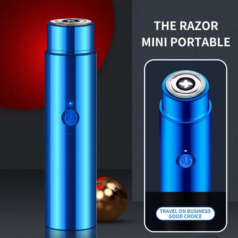 2023 New Mini USB Electric Shaver Long Lasting Mini Travel Portable Washable Car Rechargeable Shaver